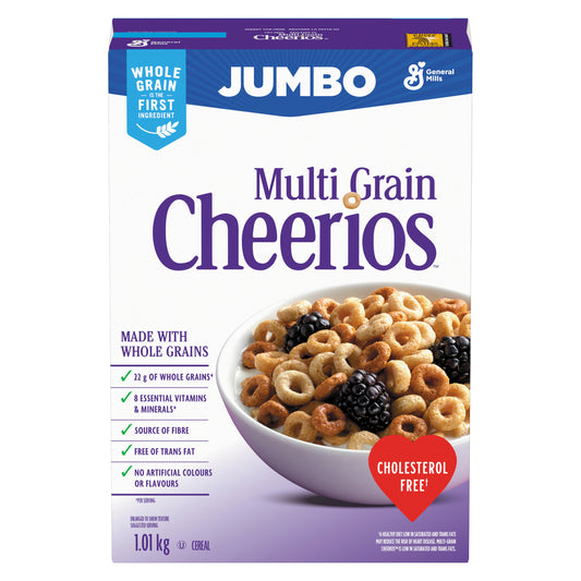 CHEERIOS MULTIGRAIN CEREAL, 9 X 1.01 KG