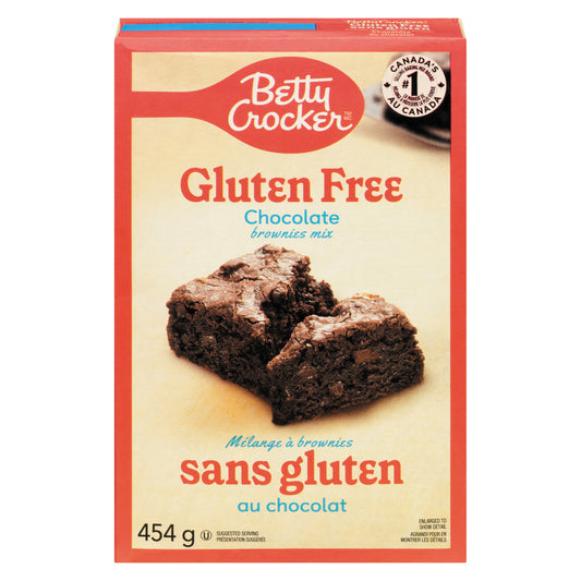 BETTY CROCKER BROWNIES CHOCOLATE GLUTEN-FREE, 6 X 454 G