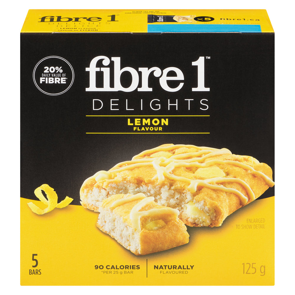 FIBRE1 LEMON BARS, 12 X 5 X 25 G