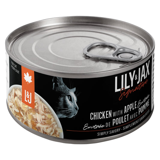 LILY & JAX CAT FOOD CHICKEN & APPLE, 24 X 85 G