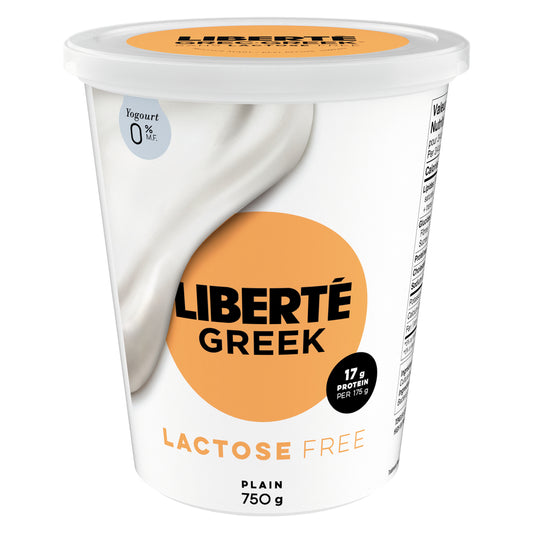 LIBERTE GREEK YOGURT 0% S-LACTOSE, 6 X 750 G