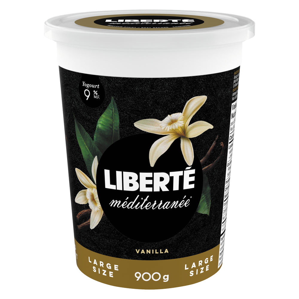 LIBERTE MEDITERRANEAN VANILLA YOGURT, 6 X 900 G
