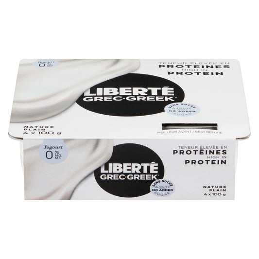 LIBERTE GREEK YOGURT 0% PLAIN, 6 X 400 G