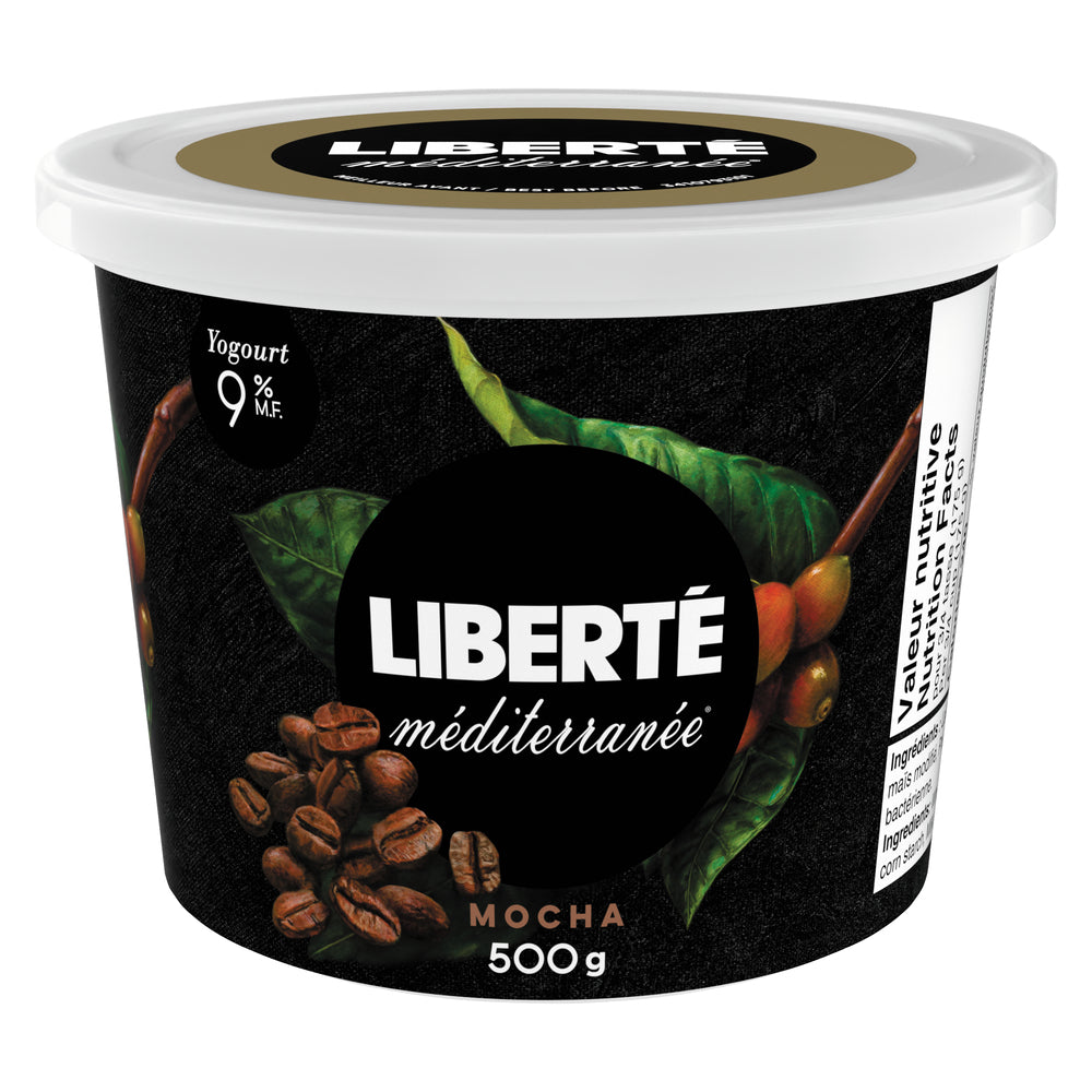 LIBERTE YOGURT MEDITERRANEAN MOCHA 9%, 6 X 500 G