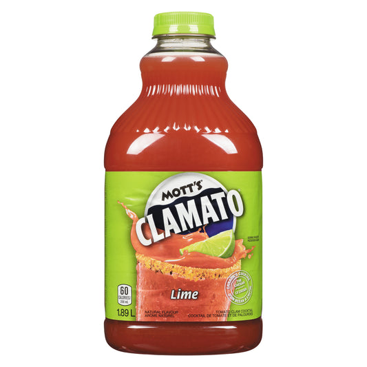 MOTTS CLAMATO LIME, 8 X 1.89 L