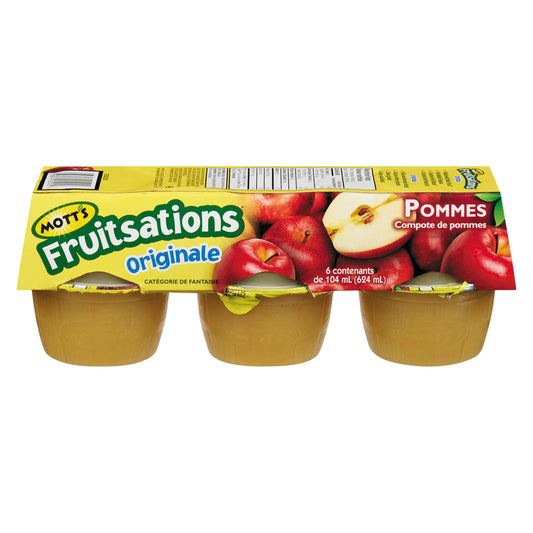 MOTTS APPLE FRUIT SAUCE, 12 X 6 X 113 G