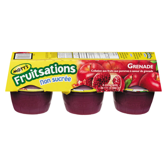 MOTTS APPLE POMEGRANATE FRUIT SAUCE, 12 X 6 X 111 G