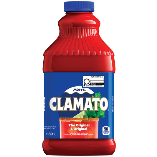 MOTTS CLAMATO ORIGINAL, 8 X 1.89 L