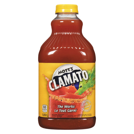 MOTTS CLAMATO FULLY GARNISHED, 8 X 1.89 L