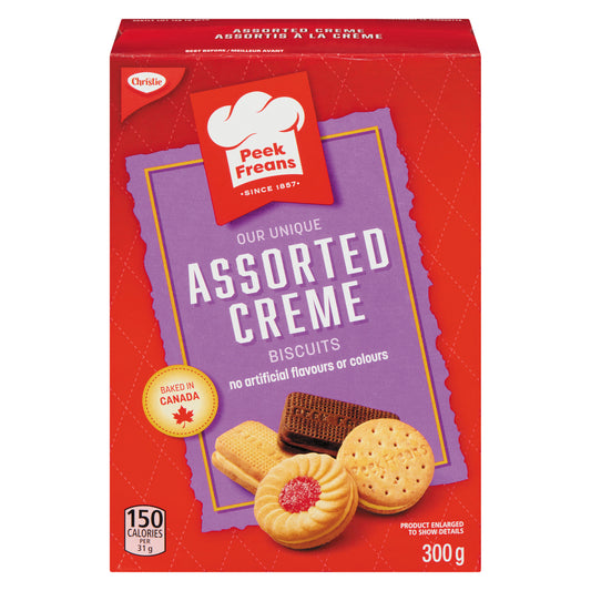 PEEK FREANS ASSORTED CREAM BISCUITS, 12 X 300 G