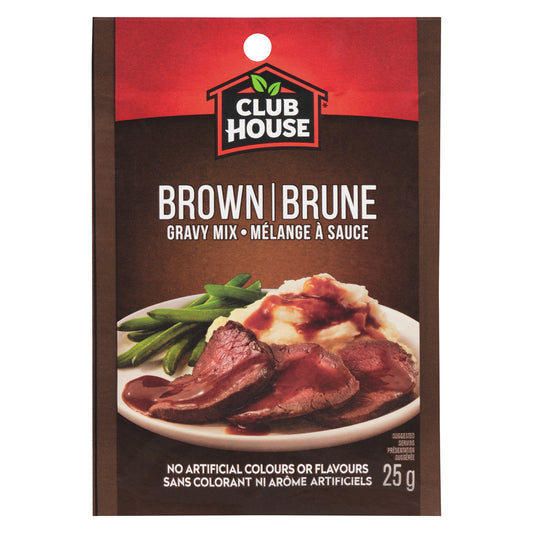CLUBHOUSE BROWN GRAVY MIX GLUTEN-FREE, 18 X 25 G