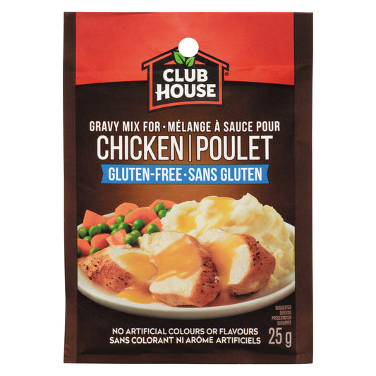 CLUBHOUSE CHICKEN GRAVY MIX SGLUT, 18 X 25 G