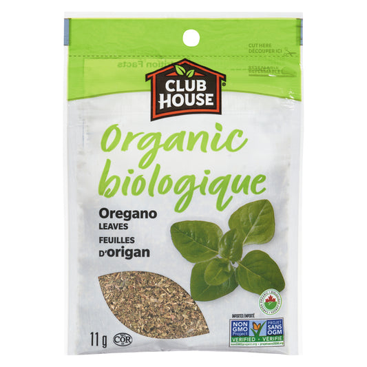 CLUBHOUSE ORGANIC OREGANO LEAVES, 12 X 11 G