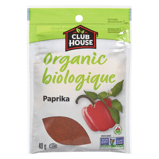 CLUBHOUSE ORGANIC PAPRIKA, 12 X 40 G