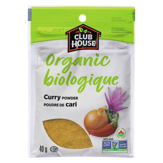 CLUBHOUSE ORGANIC CURRY POWDER, 12 X 40 G