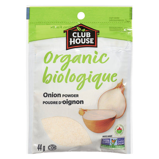 CLUBHOUSE ORGANIC ONION POWDER, 12 X 44 G