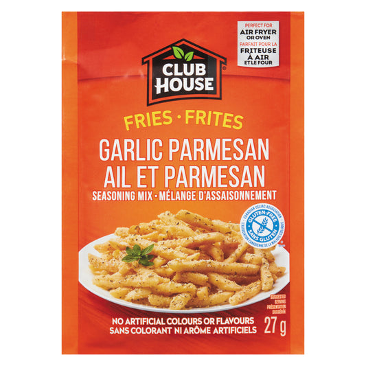 CLUBHOUSE GARLIC & PARMESAN SEASONED FRIES, 12 X 27 G