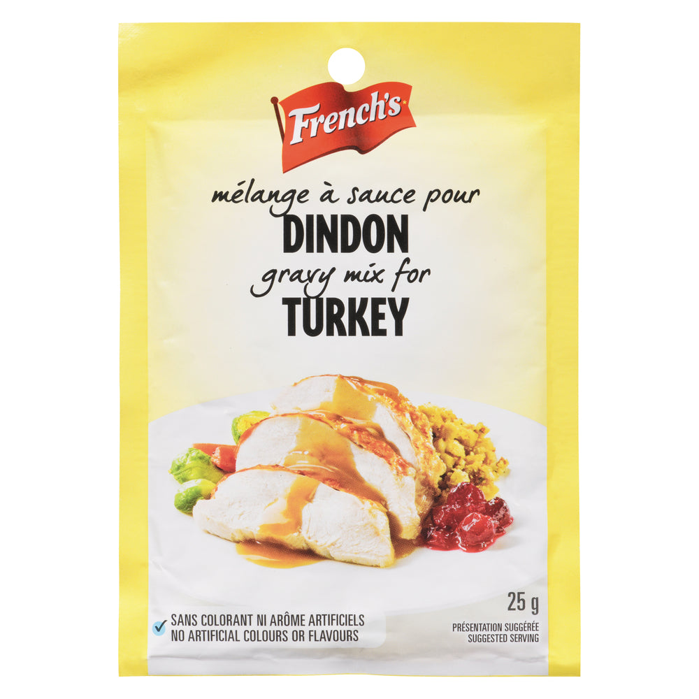 FRENCH SAUCE PACKET FOR TURKEY, 12 X 25 G