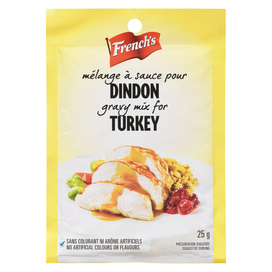 FRENCH SAUCE PACKET FOR TURKEY, 12 X 25 G