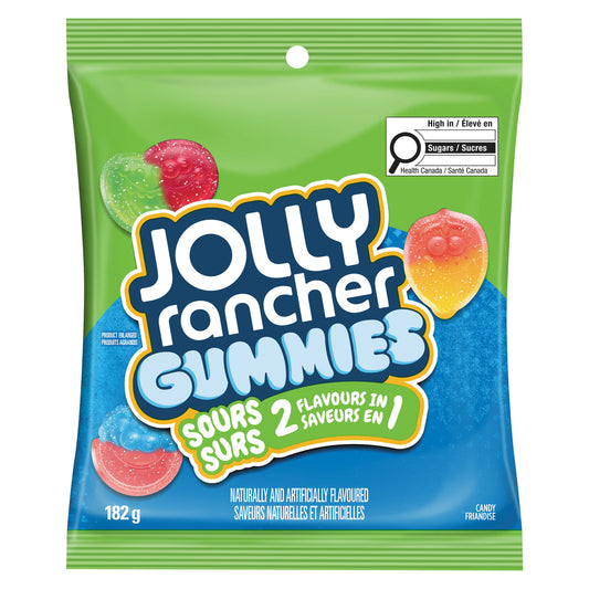 JOLLY RANCHER SOUR GUMMIES, 10 X 182 G