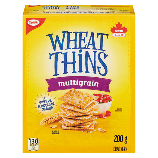 CHRISTIE THIN CRISPS WHEAT MULTIGRAIN, 12 X 200 G