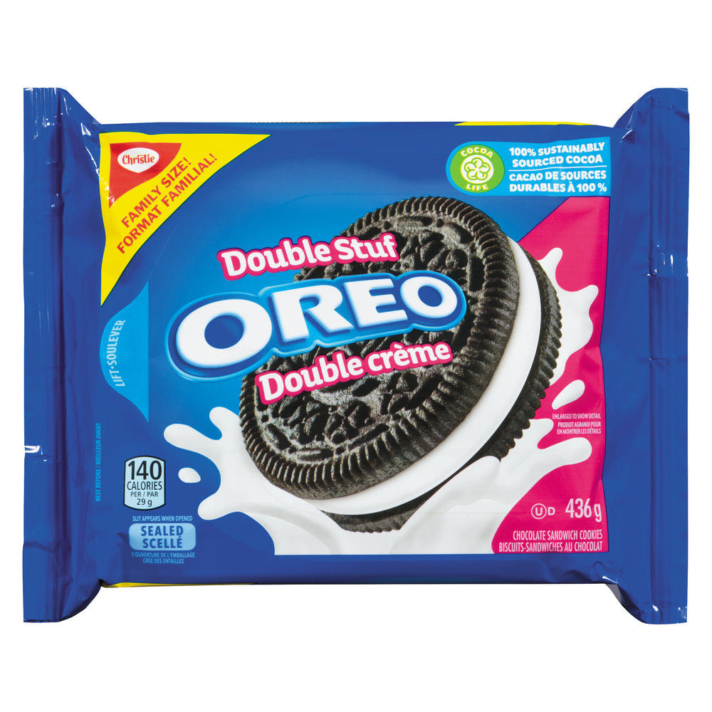 CHRISTIE OREO DOUBLE CREAM SANDWICH COOKIES, 12 X 436 G