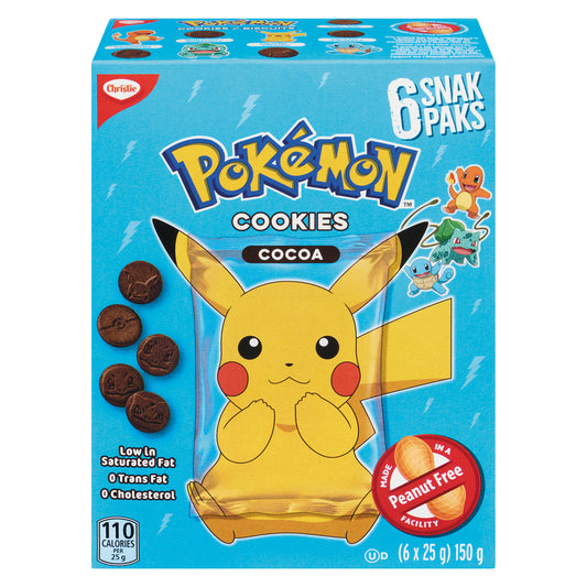 CHRISTIE POKÉMON COCOA SNACK PACK 150G, 12 X 150 G