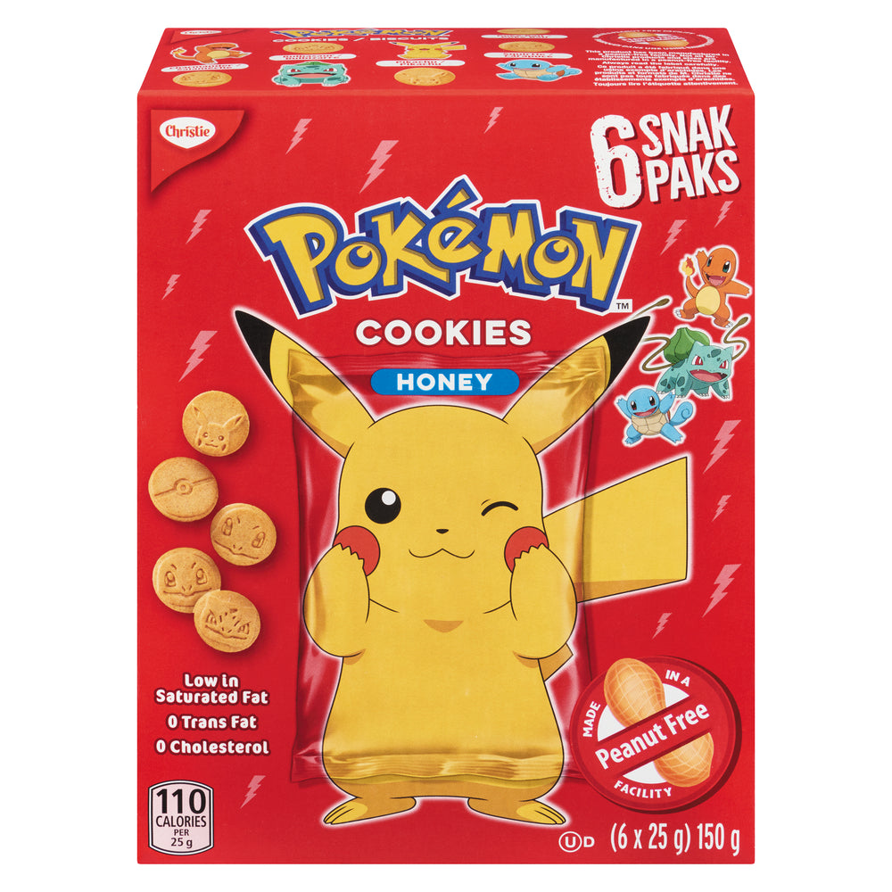CHRISTIE POKÉMON HONEY SNACK PACK 150G, 12 X 150 G