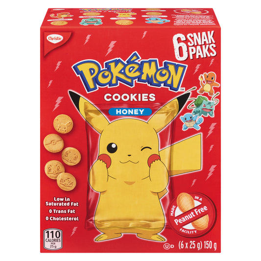 CHRISTIE POKÉMON HONEY SNACK PACK 150G, 12 X 150 G