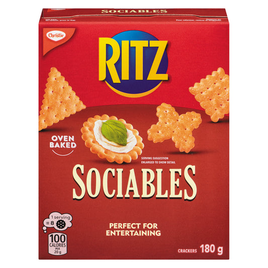RITZ CRACKLIN' SOCIABLE, 12 X 180 G