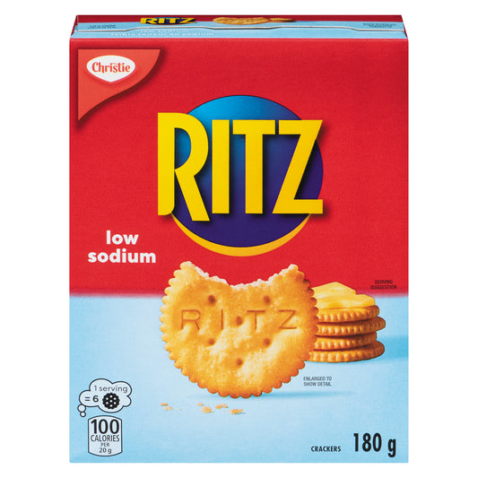 RITZ CRACKERS LOW SODIUM, 12 X 180 G