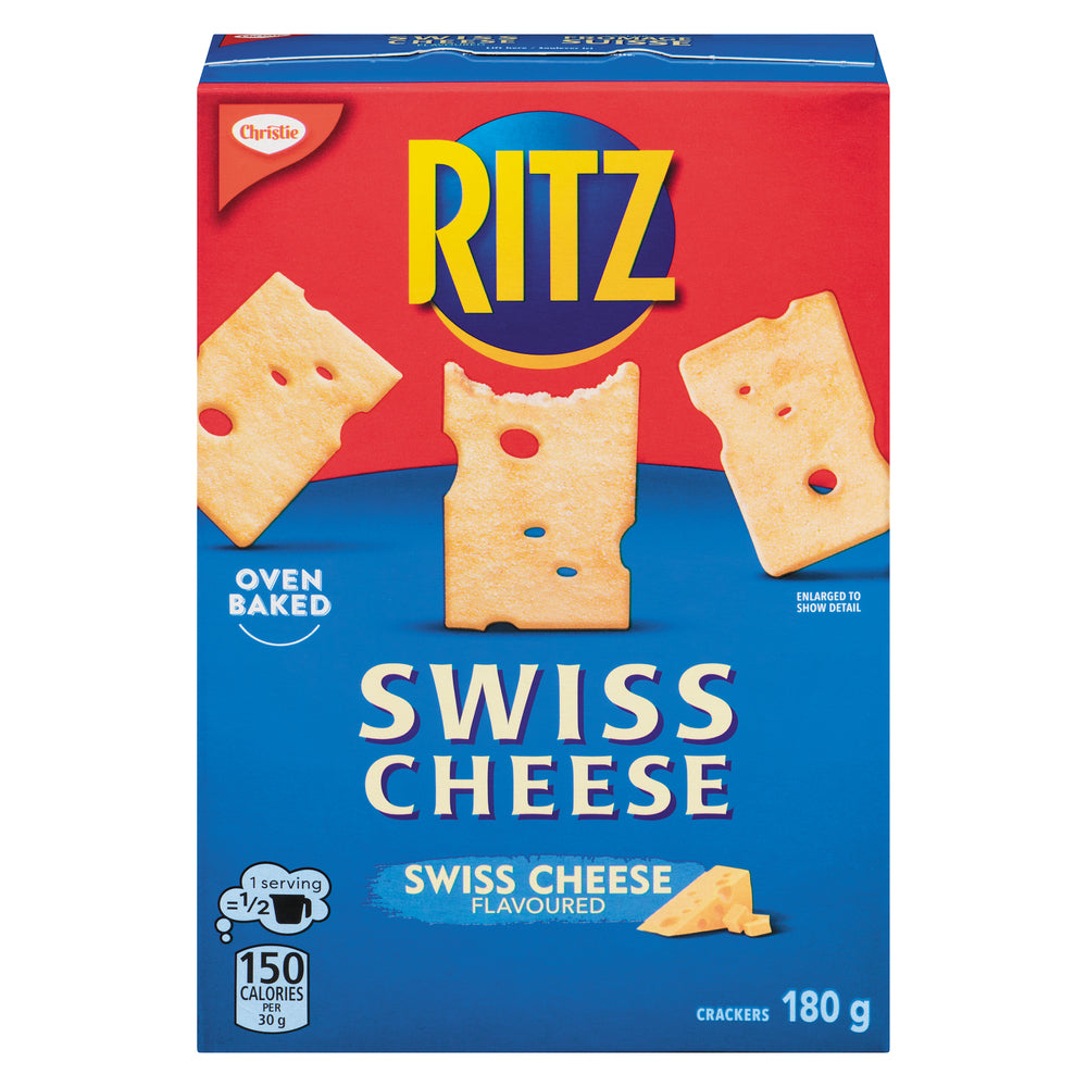 CHRISTIE RITZ SWISS CHEESE, 6 X 180 G