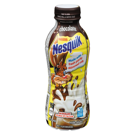 NESTLE NESQUICK CHOCOLATE FRAPPE MILK, 12 X 473 ML