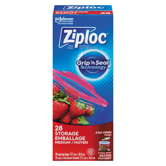 ZIPLOC STORAGE BAGS REGULAR, 12 X 28 UN