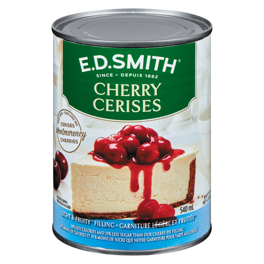 EDSMITH LIGHT CHERRY FRUIT FILLING, 12 X 540 ML