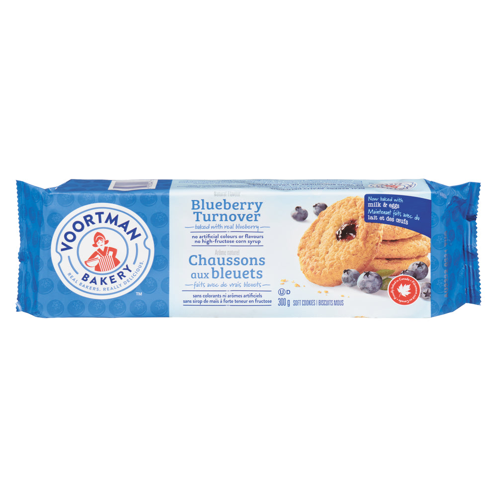 VOORTMAN BLUEBERRY CHAUSS BISCUITS, 12 X 300 G
