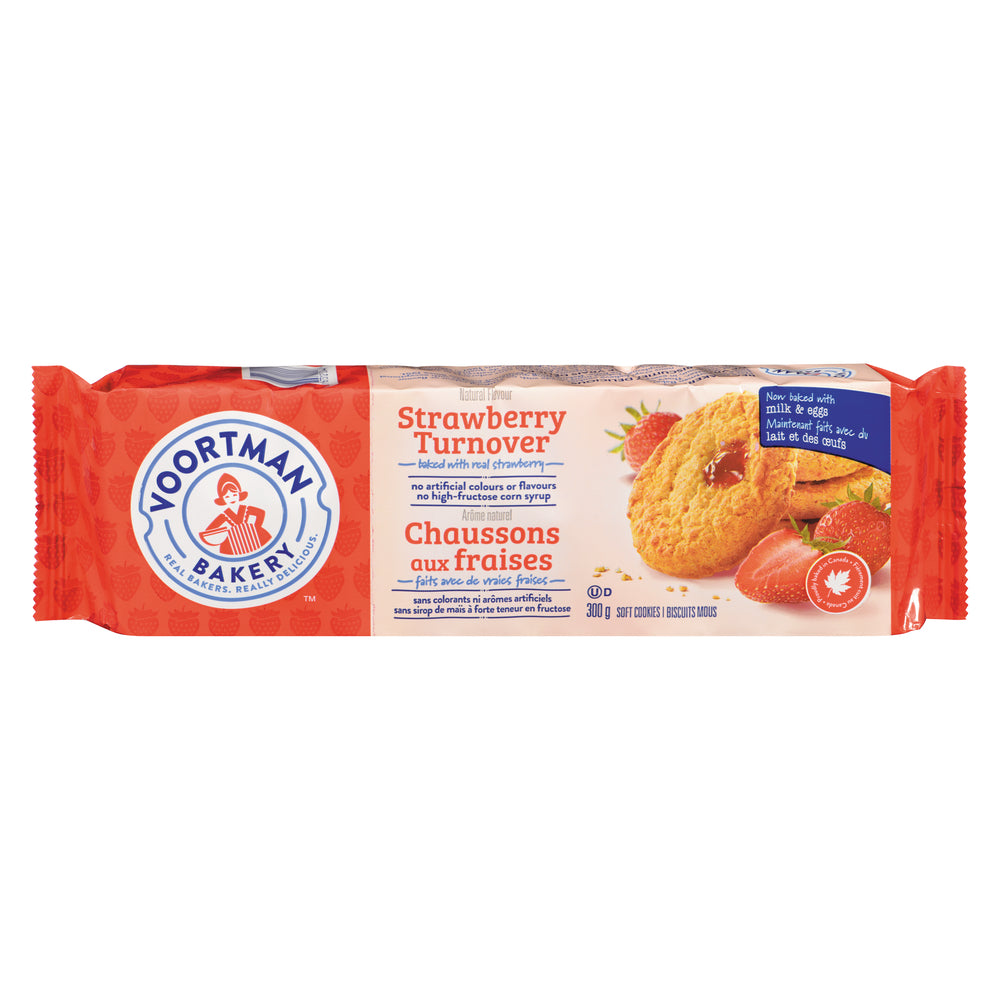 VOORTMAN STRAWBERRY CHAUSS BISCUITS, 12 X 300 G
