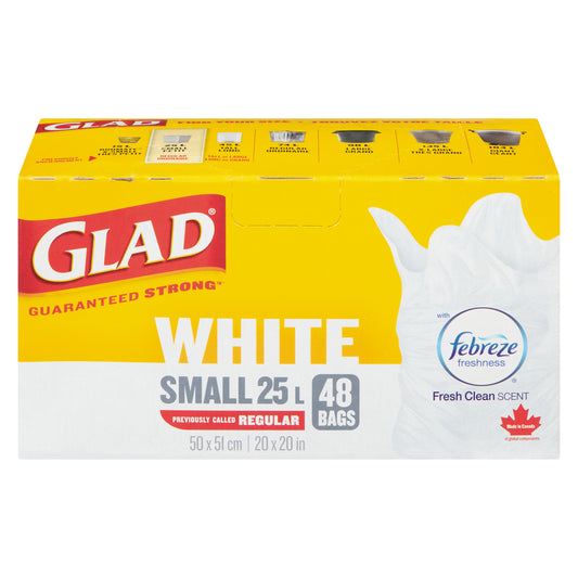 GLAD EASY-TIE KITCHEN CATCHERS BAGS NON-PERF PET, 12 X 48 UN