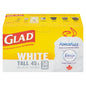 GLAD FORCEFLEX WITH FEBREZE LARGE BLACK TRASH BAGS, 6 X 50 UN