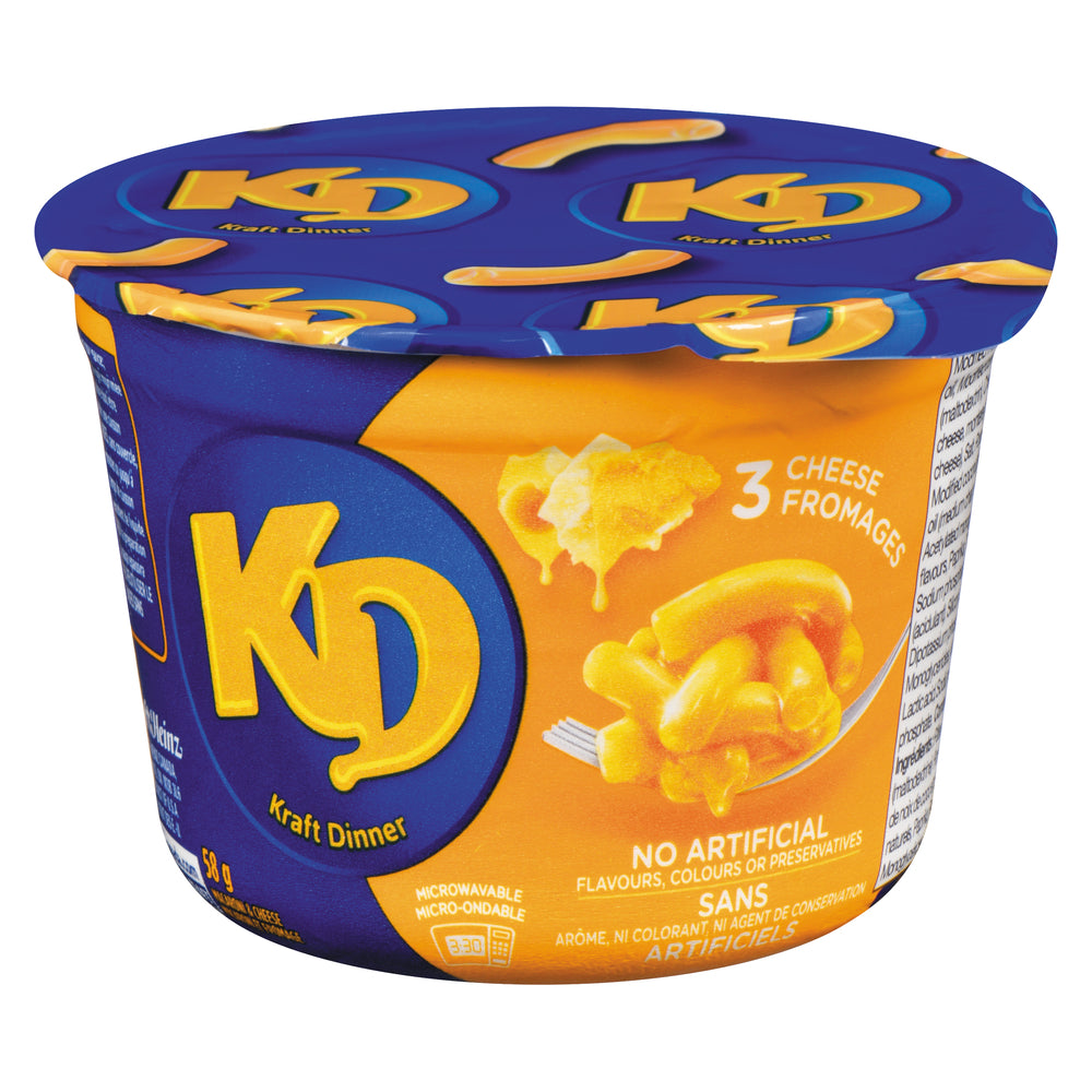 KRAFT DINNER ON-THE-GO 3 CHEESE, 10 X 58 G