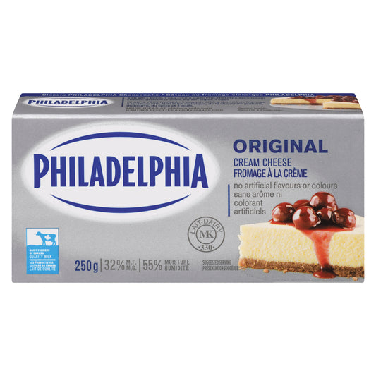 PHILADELPHIA CREAM CHEESE REGULAR BRICK, 24 X 250 G