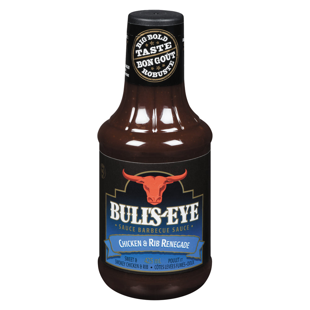 BULL'S-EYE CHICKEN & RIBS BBQ SAUCE, 10 X 425 ML