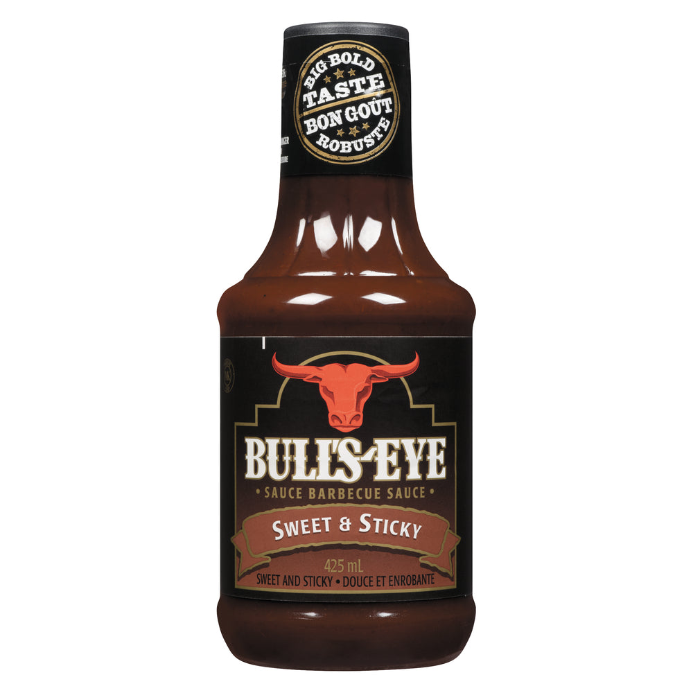 BULL'S-EYE SWEET & STICKY BBQ SAUCE, 10 X 425 ML