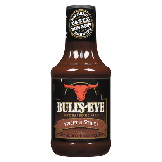 BULL'S-EYE SWEET & STICKY BBQ SAUCE, 10 X 425 ML