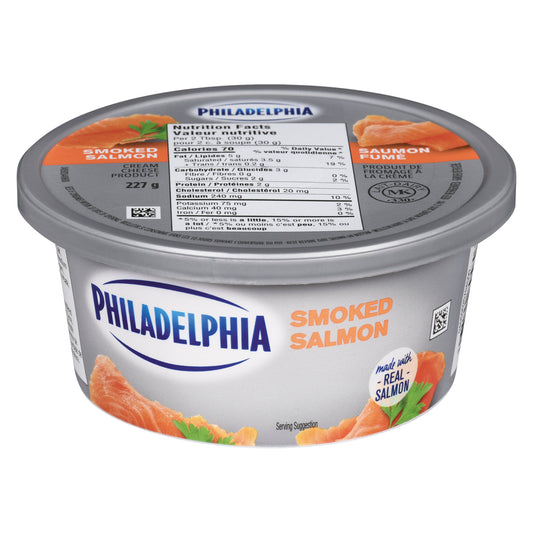 PHILADELPHIA CREAM CHEESE SMOKED SALMON, 12 X 227 G
