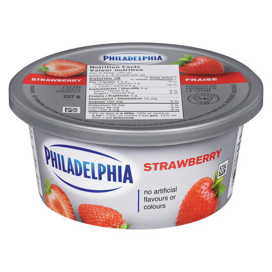 PHILADELPHIA CREAM CHEESE STRAWBERRY, 12 X 227 G