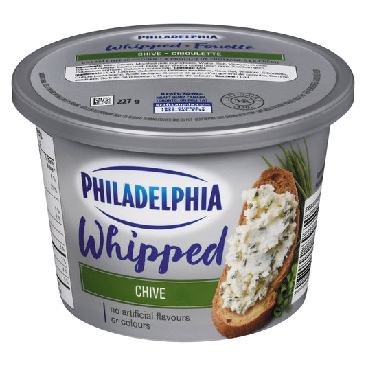 PHILADELPHIA CREAM CHEESE WHIPPED CHIVE, 12 X 227 G