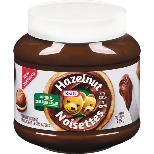 KRAFT HAZELNUT COCOA SPREAD, 6 X 725 G