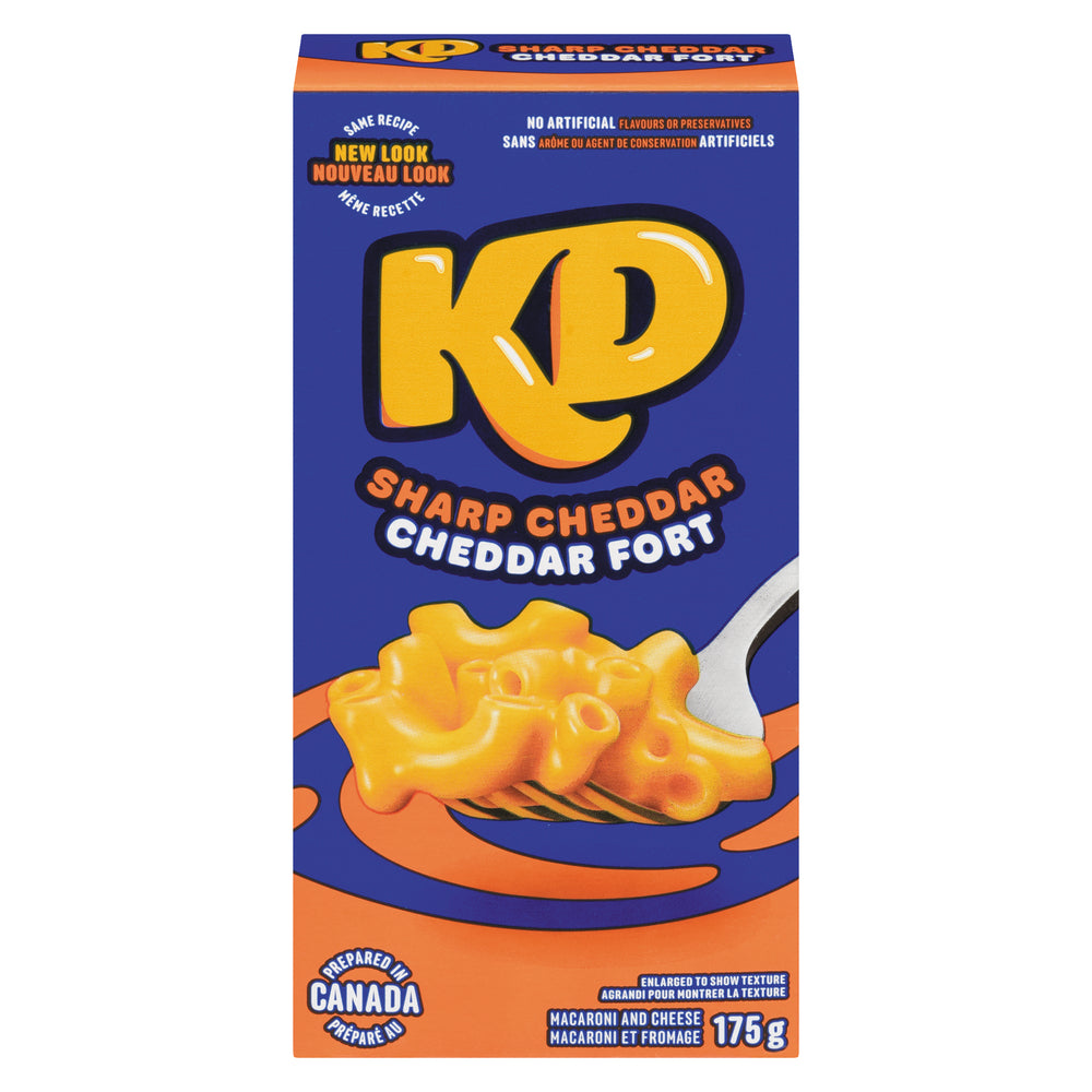 KRAFT SHARP CHEDDAR MACARONI, 24 X 175 G