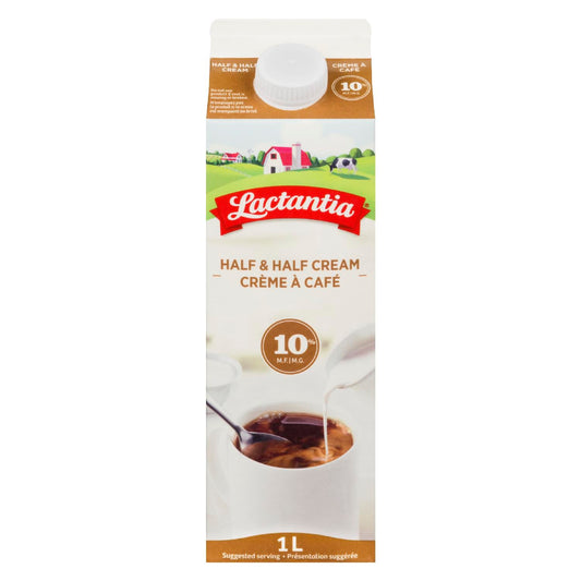 LACTANTIA, CREAM HALF 10%, 16 X 1 L